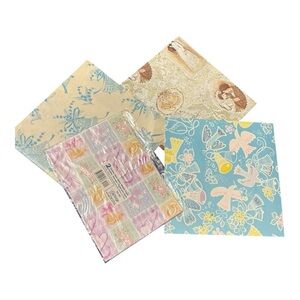 Wrapping Paper Lot Wedding Gift Wrap 1980s 1990s Crafting New Old Stock Vintage